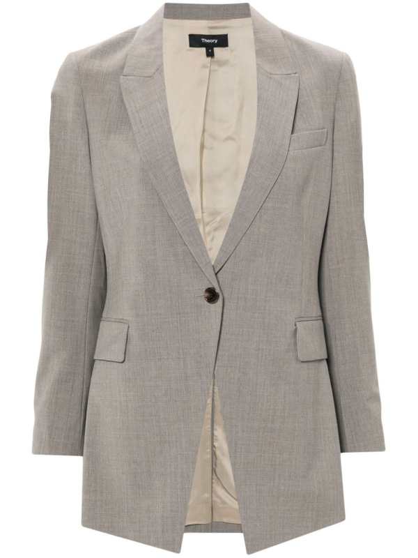 mélange effect blazer