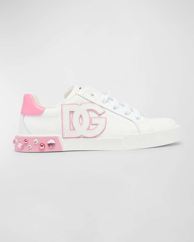 Girl's Portofino Embellished Low-Top Sneakers, Toddlers/Kids