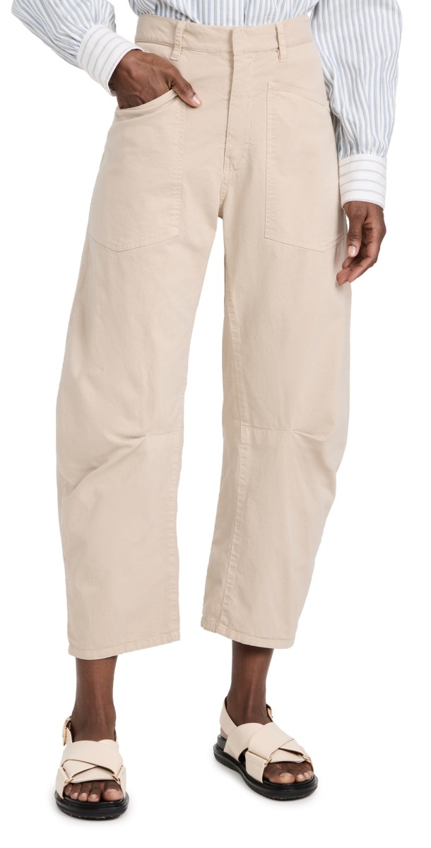 Nili Lotan Shon Twill Pants Sandstone