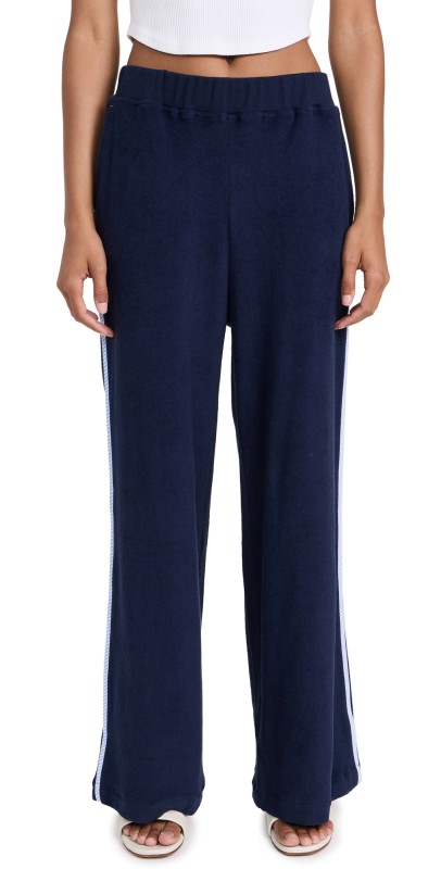 Kerri Rosenthal Barb Lounge Pants Terry Cloth Indigo