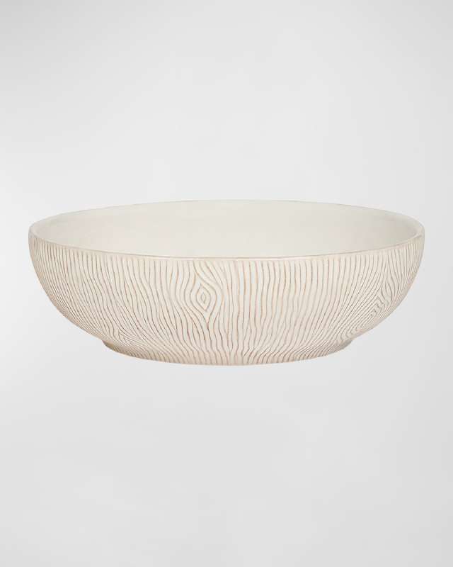 Blenheim Oak Whitewash Coupe Bowl