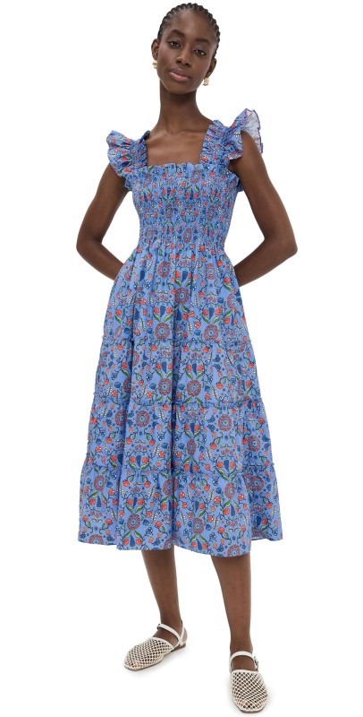 Hill House Home Ellie Nap Dress Swedish Floral/Blue Multi