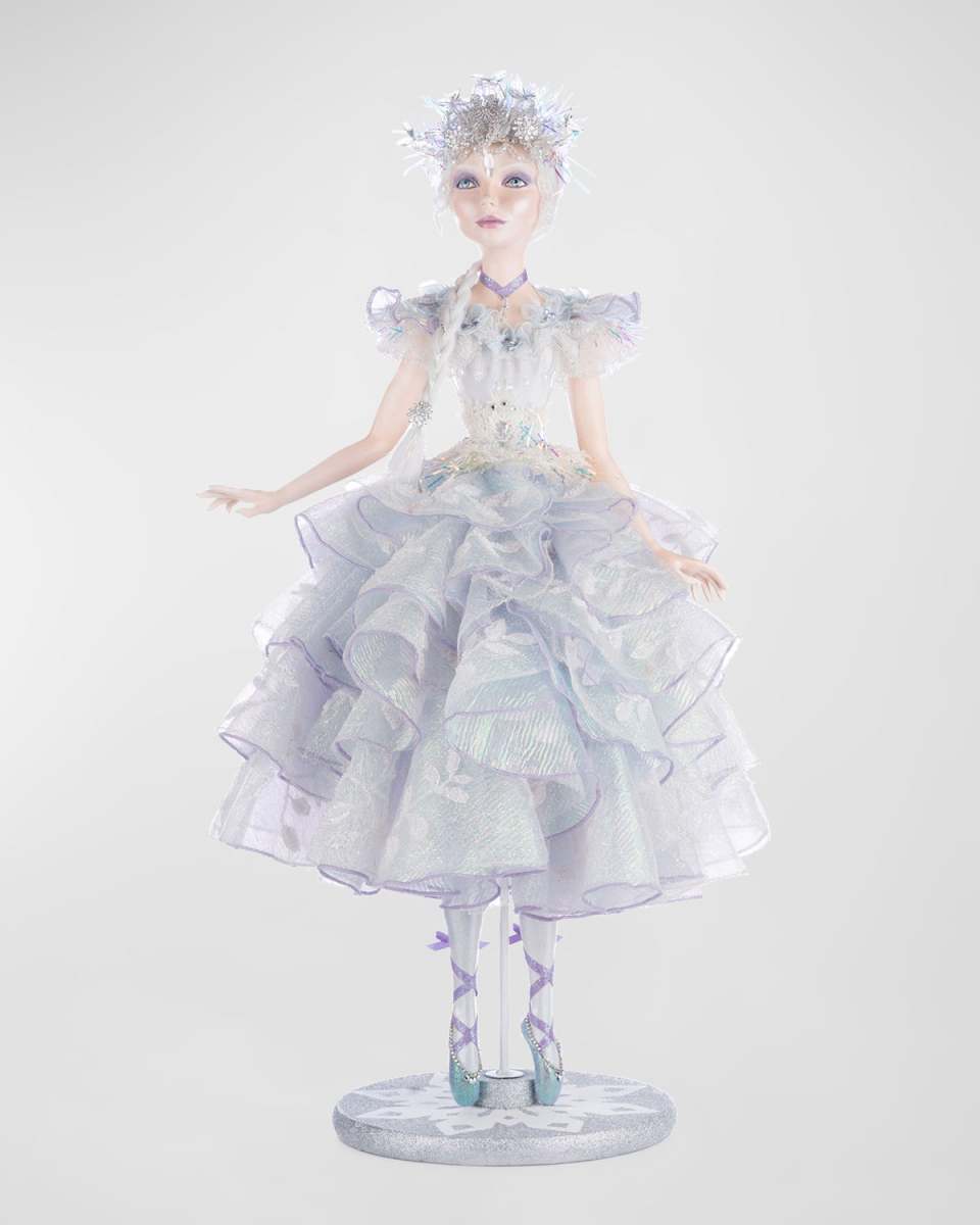 Crystalline Winter Ballerina Christmas Figure