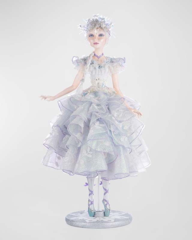 Crystalline Winter Ballerina Christmas Figure