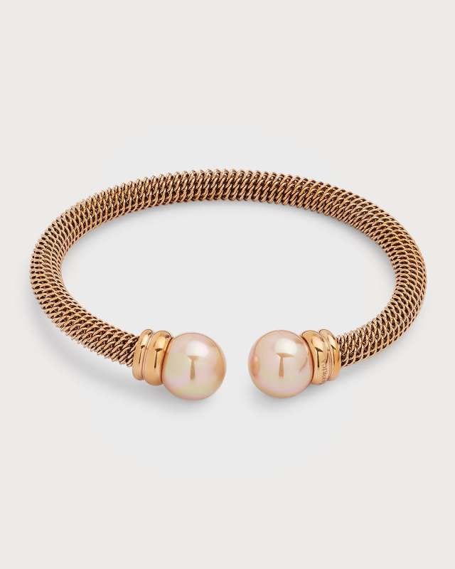 Tender Kissing Pearl Bracelet, Light Pink