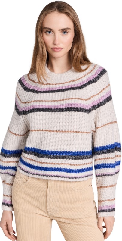 Z Supply Desmond Stripe Sweater Sandstone