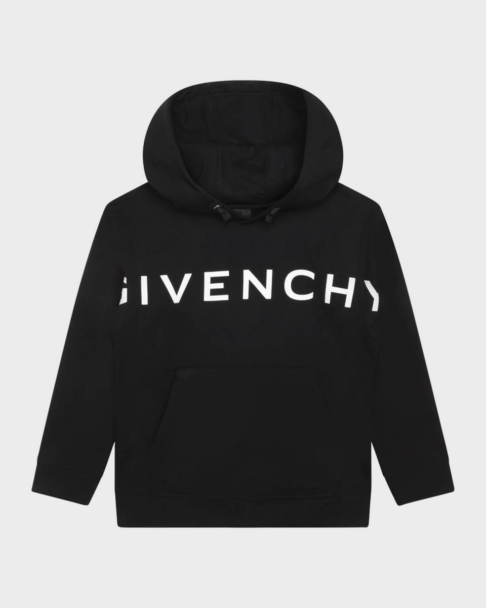 Boy's Logo Fleece Hooded Sweatshirt