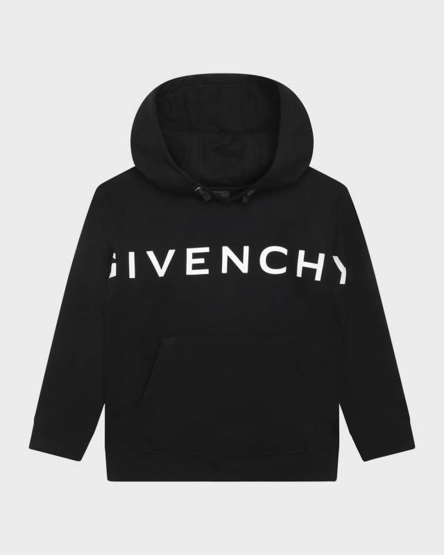 Boy's Logo Fleece Hooded Sweatshirt