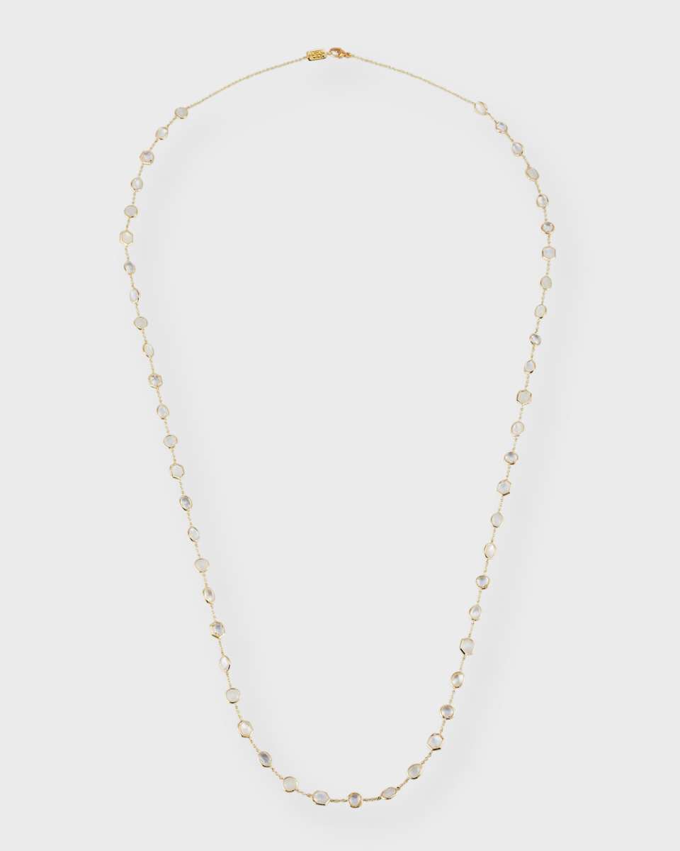 18K Rock Candy Multi Stone Station Chain Necklace in Flirt, 37"L