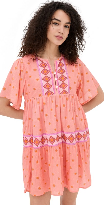 Marea Tiki Dress Melon