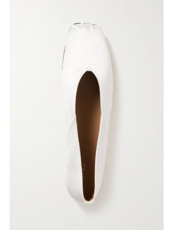 The Row Satin ballet flats