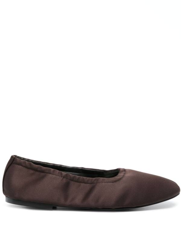 Carla satin ballerina shoes