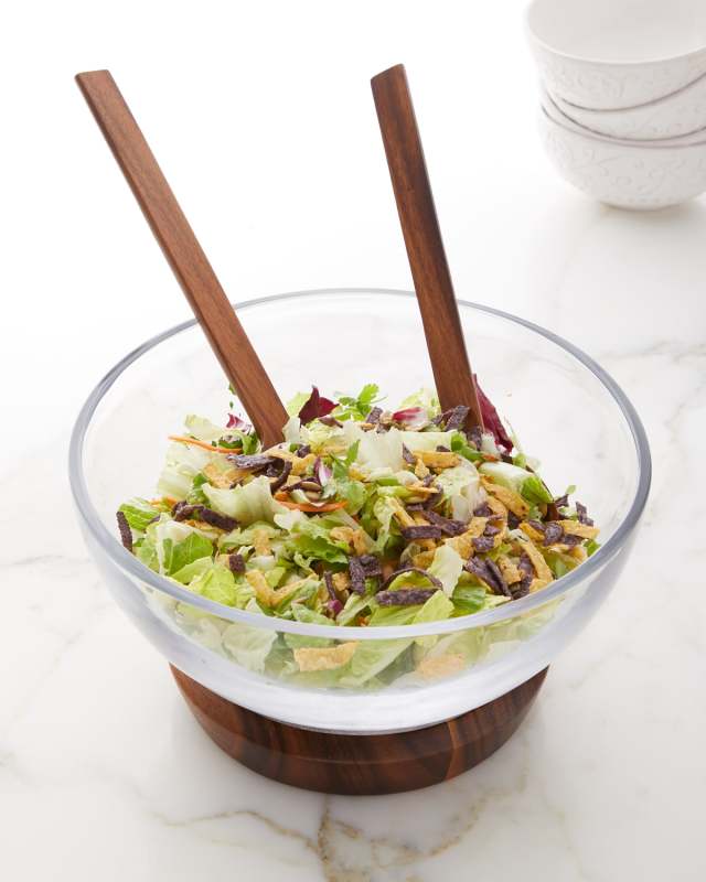 Cooper Salad Bowl with Servers