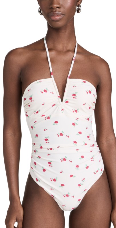 GANNI V-String One Piece Tofu