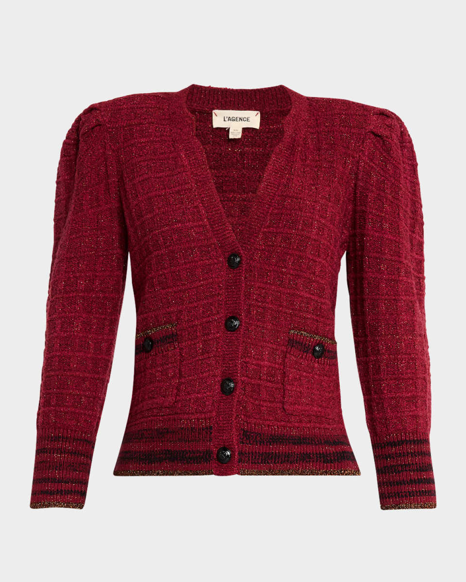 Jenni Tweed Waffle Stitch Cardigan
