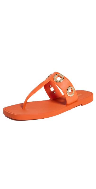 Larroudé Milan S Jelly Sandals Orange