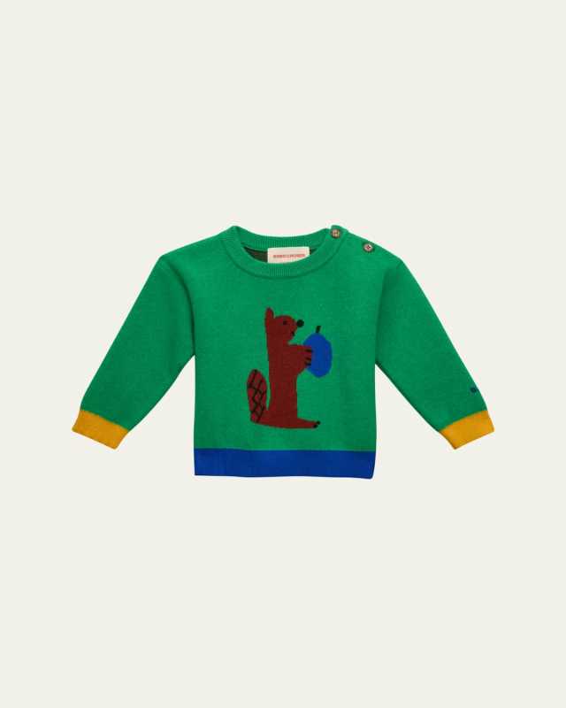 Boy's Hungry Squirrel Sweater, Size 9M-24