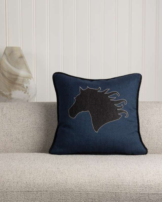 Black Beauty Pillow, 22" Square