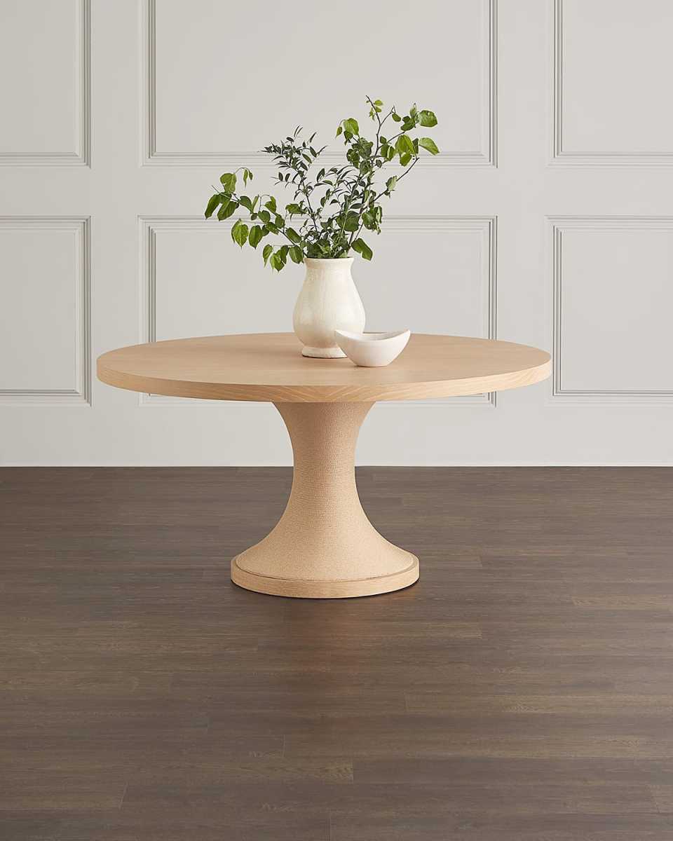Erina Rope-Wrapped Dining Table - 60"