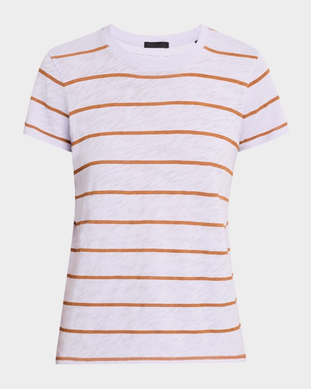 Slub Jersey Stripe Schoolboy Short-Sleeve Tee