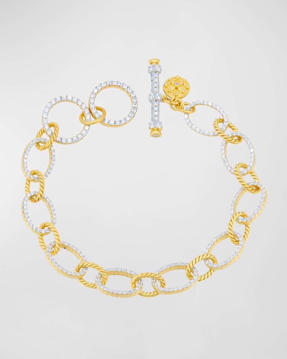 Bright Sky Chain-Link Cubic Zirconia Bracelet