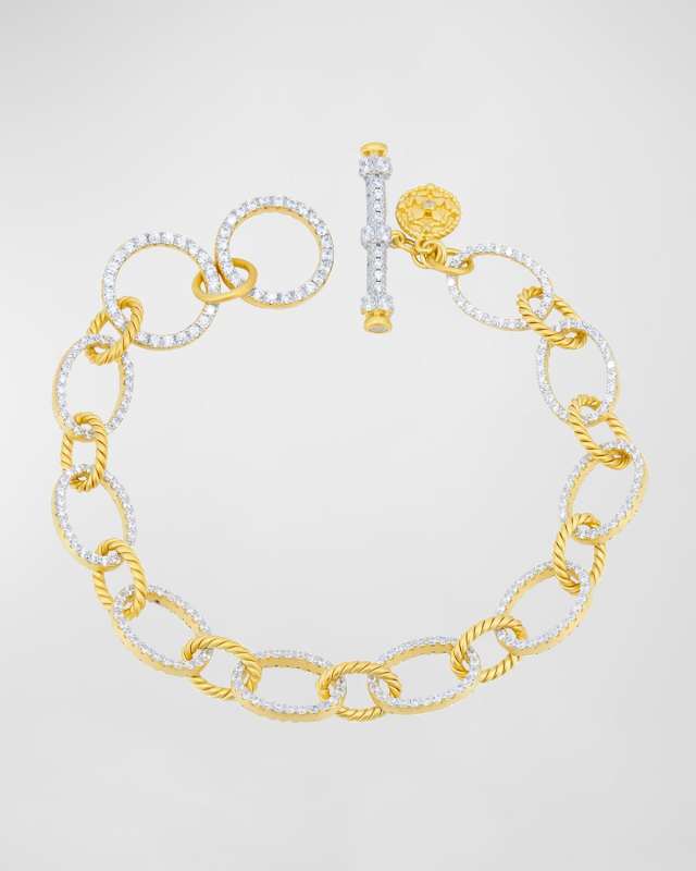 Bright Sky Chain-Link Cubic Zirconia Bracelet