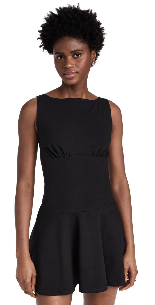 Reformation Mayve Knit Dress Black