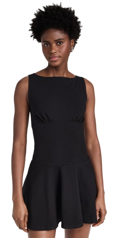 Reformation Mayve Knit Dress Black