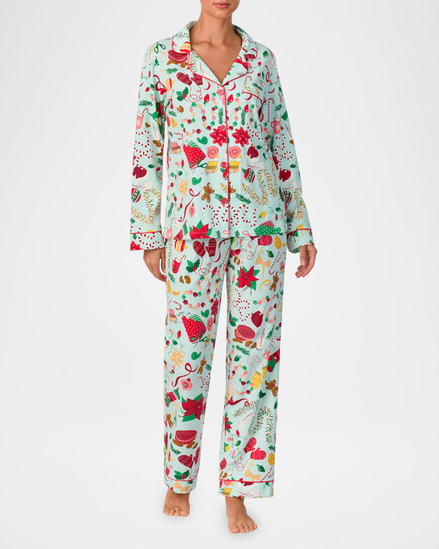 Christmas Nostalgia Cotton Jersey Pajama Set