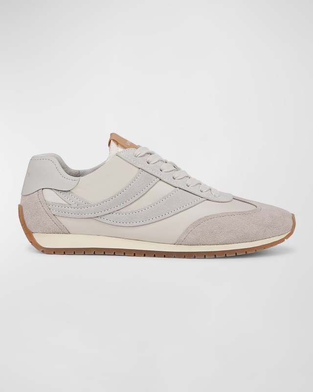 Oasis Mixed Leather Retro Sneakers