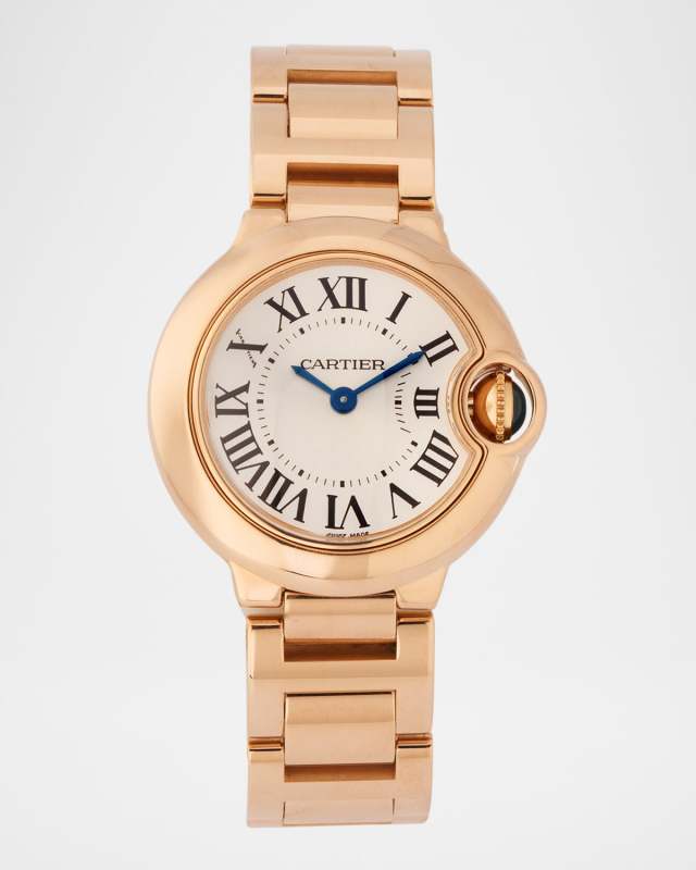 Cartier Rose Gold Ballon Bleu 28mm Vintage Watch