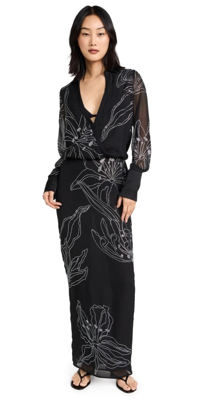 ROCOCO SAND Maxi Dress Black