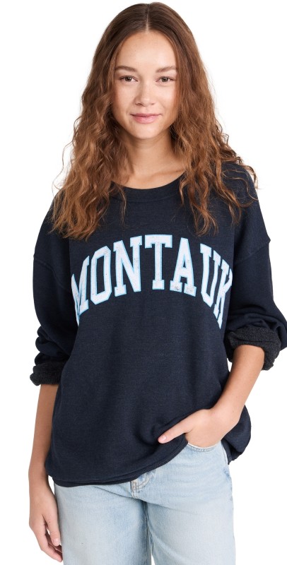 Daydreamer Montauk BF Crew Sweatshirt Navy Heather