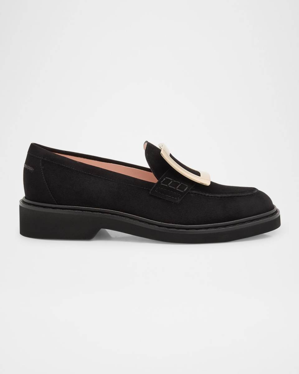 Viv Rangers Suede Buckle Loafers