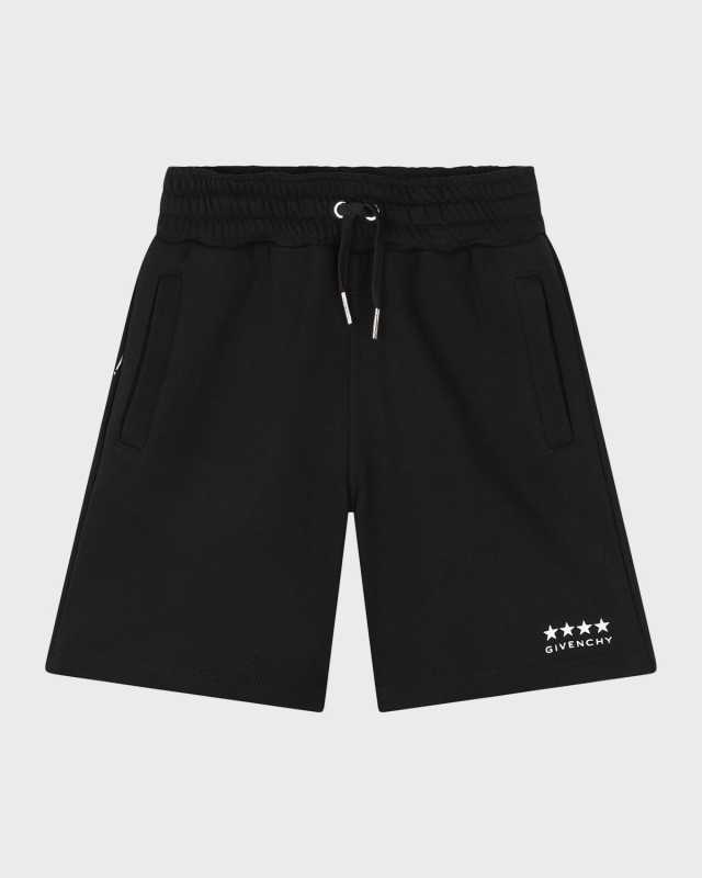 Boy's 4G Drawstring Shorts, Size 4-