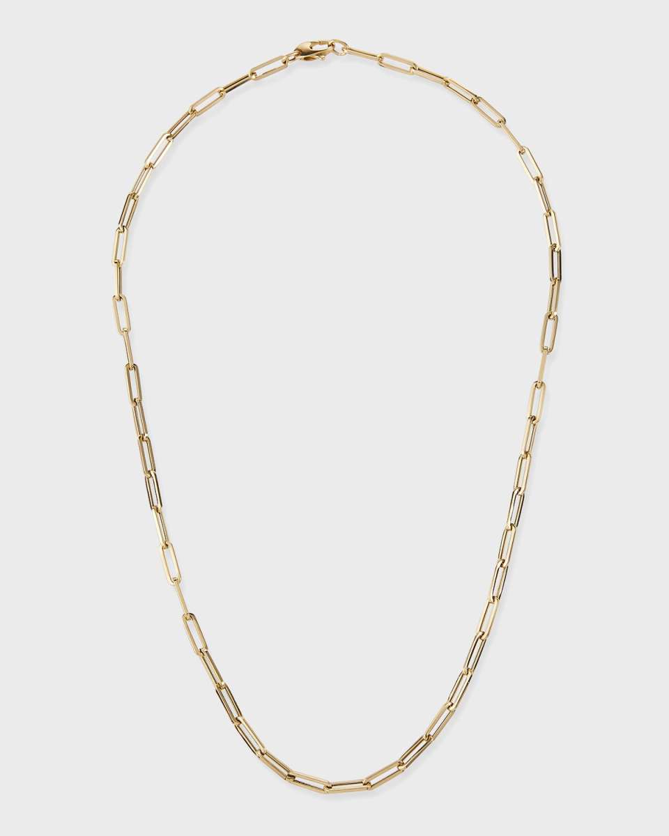 14k Small Link La Seta Necklace, 20"L