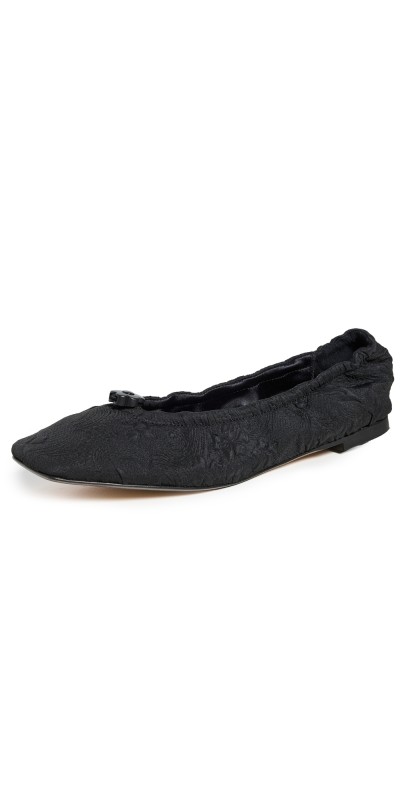 Cecilie Bahnsen Gardenia Orbella Ballet Flats Black