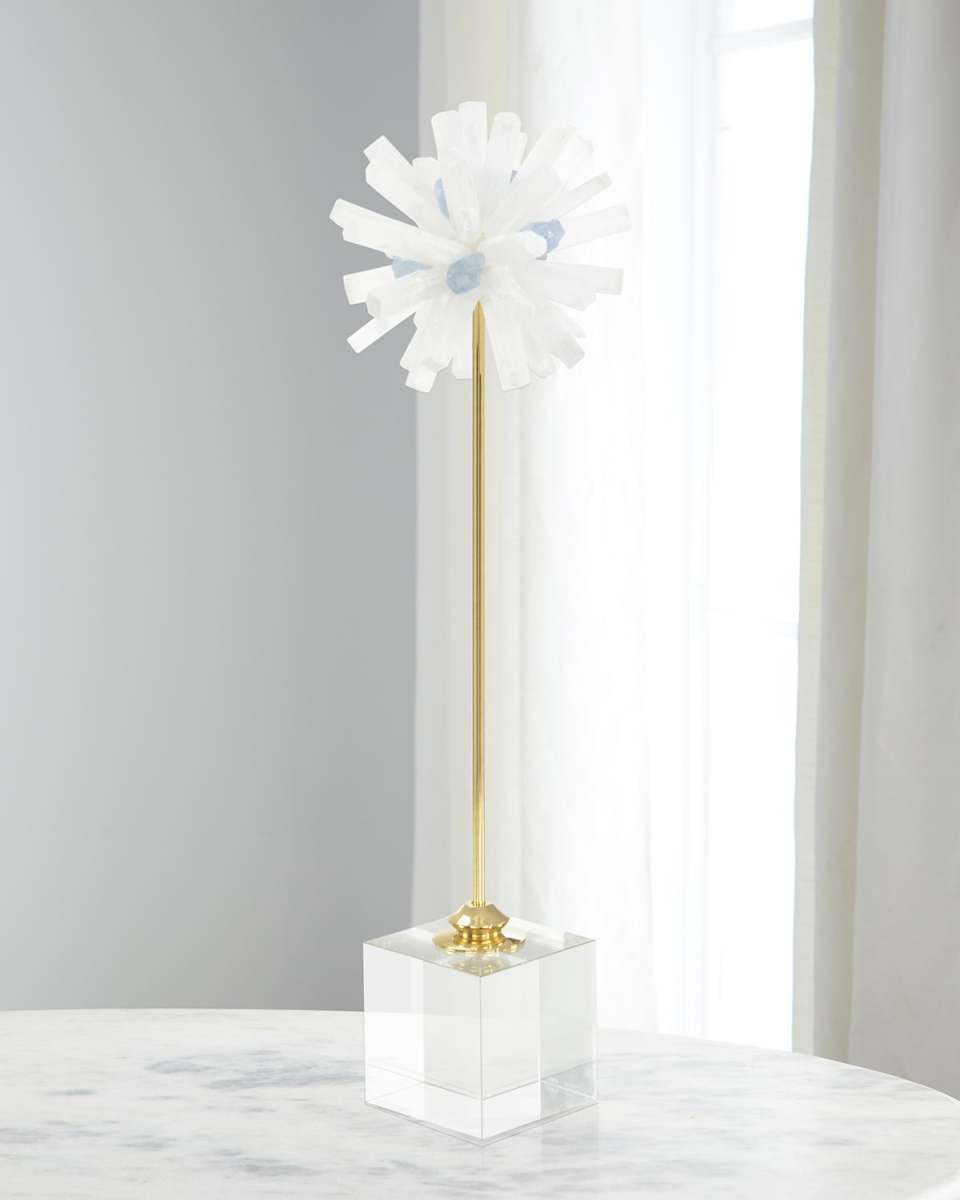 Selenite Starburst Sculpture I