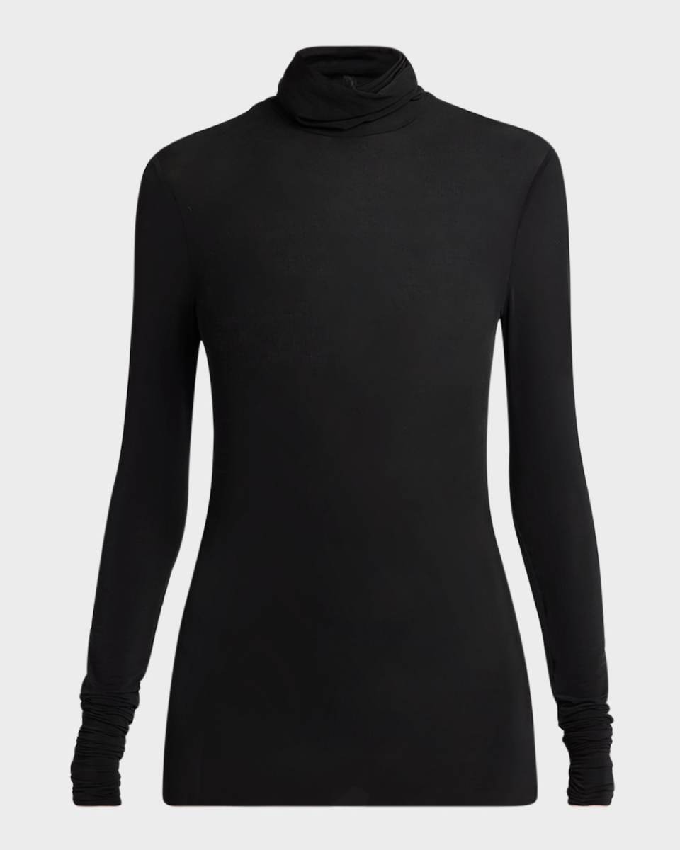Fluid Jersey Turtleneck