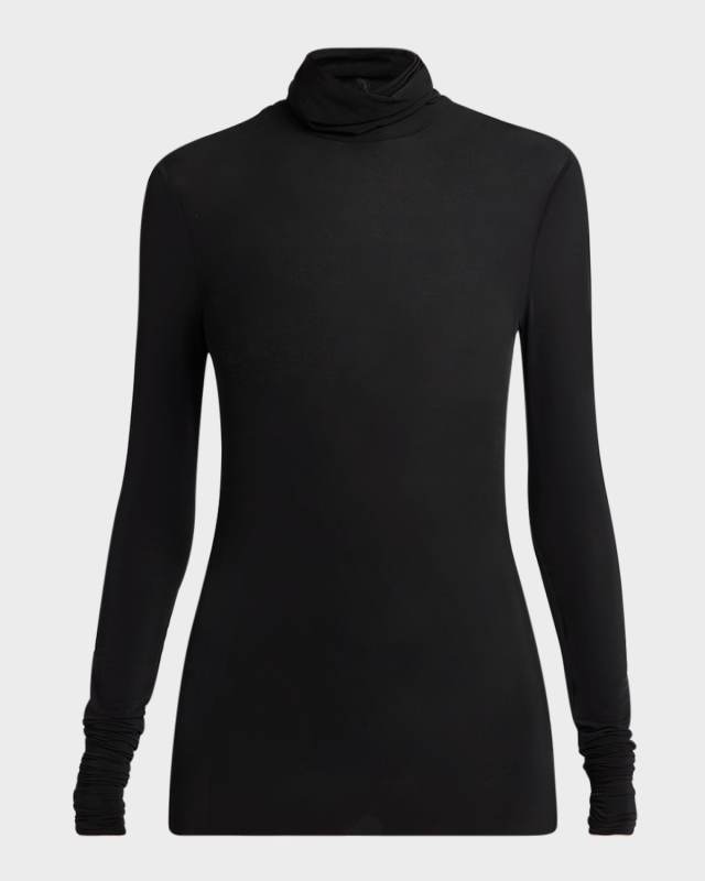 Fluid Jersey Turtleneck