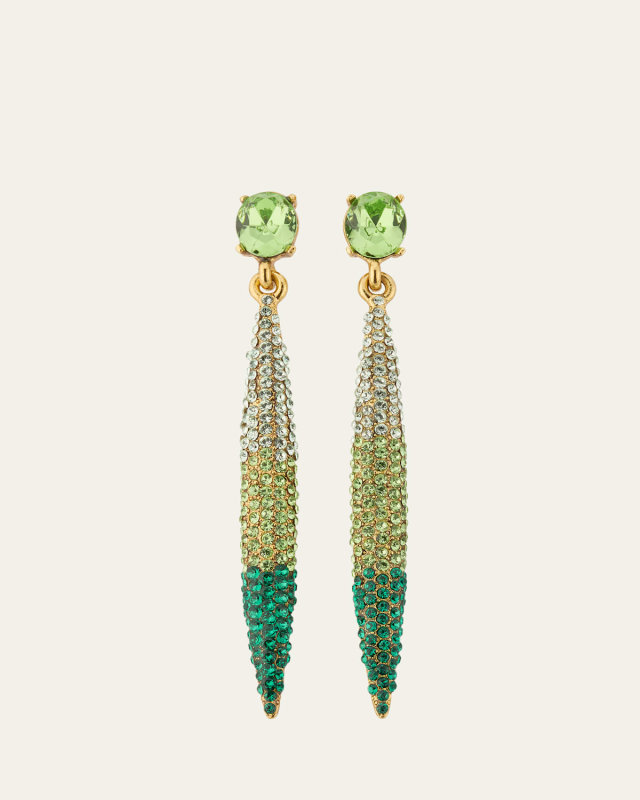 Crystal Pave Spike Earrings