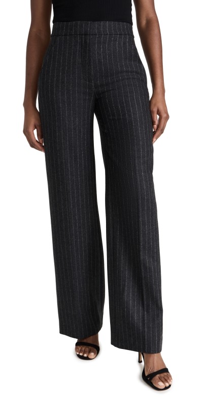 Veronica Beard Tonelli Pants Charcoal Multi