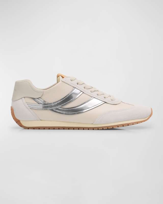Oasis Mixed Leather Retro Sneakers