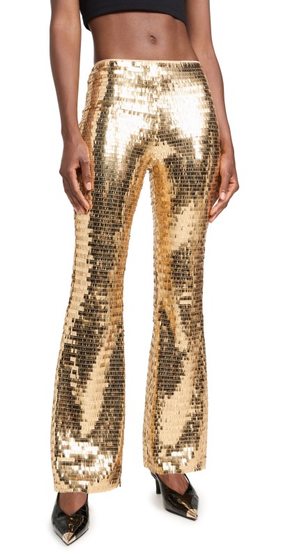 SIMONMILLER Robo Sequin Pants Star Gold