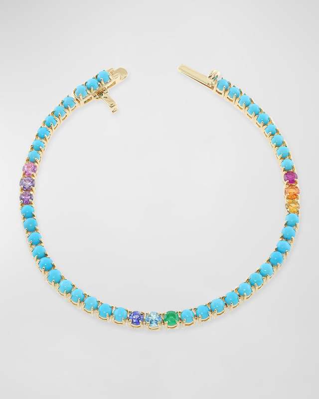 14K Yellow Gold Tennis Bracelet