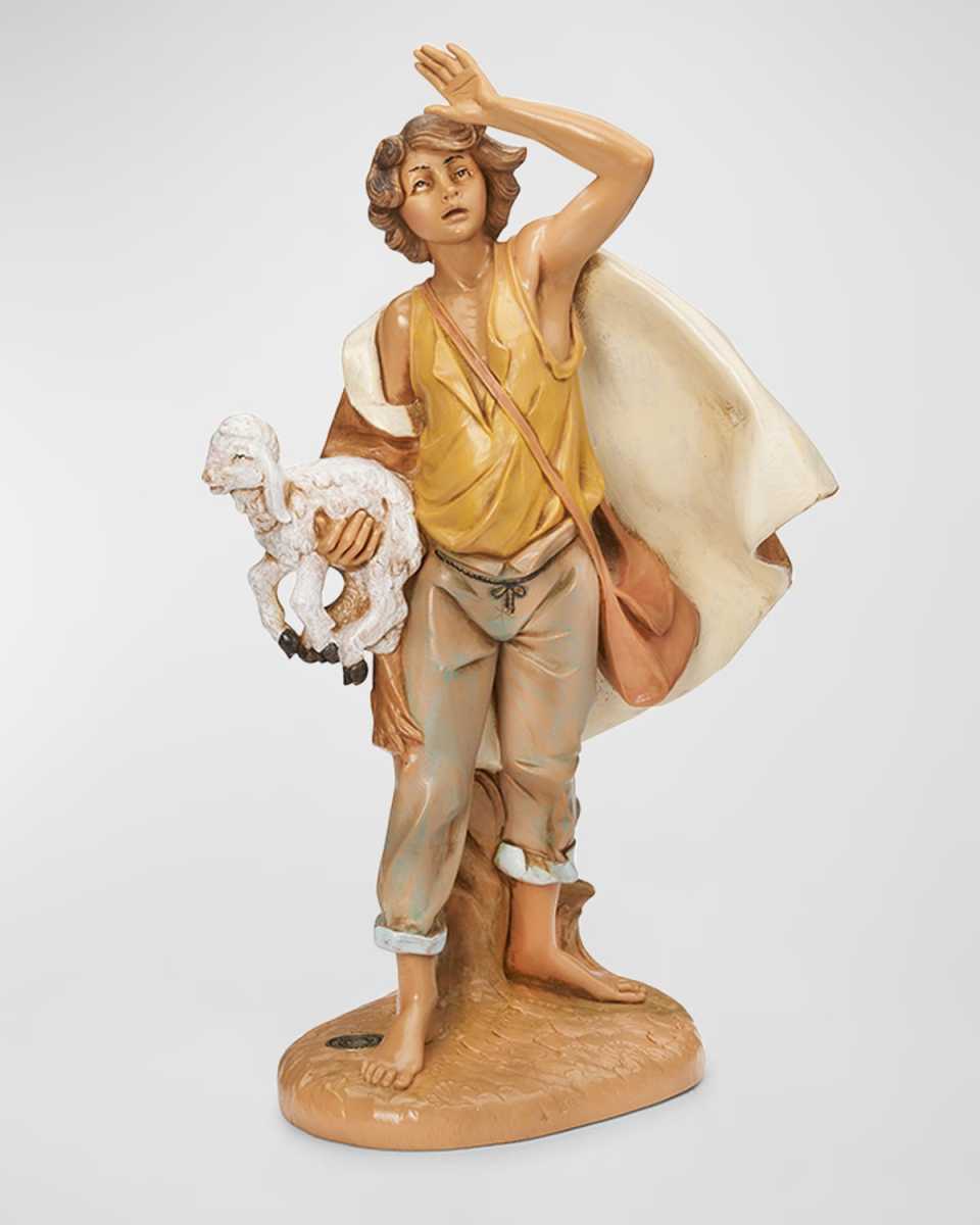 12" Scale Micah, Shepherd Viewing Nativity Figure