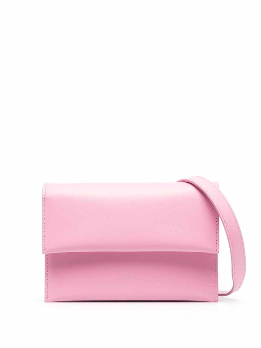 foldover top leather bag