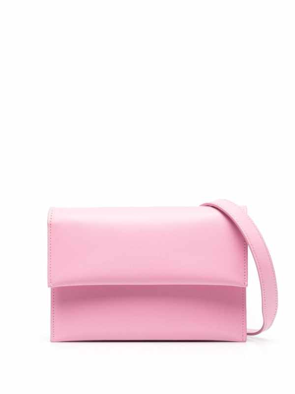 foldover top leather bag