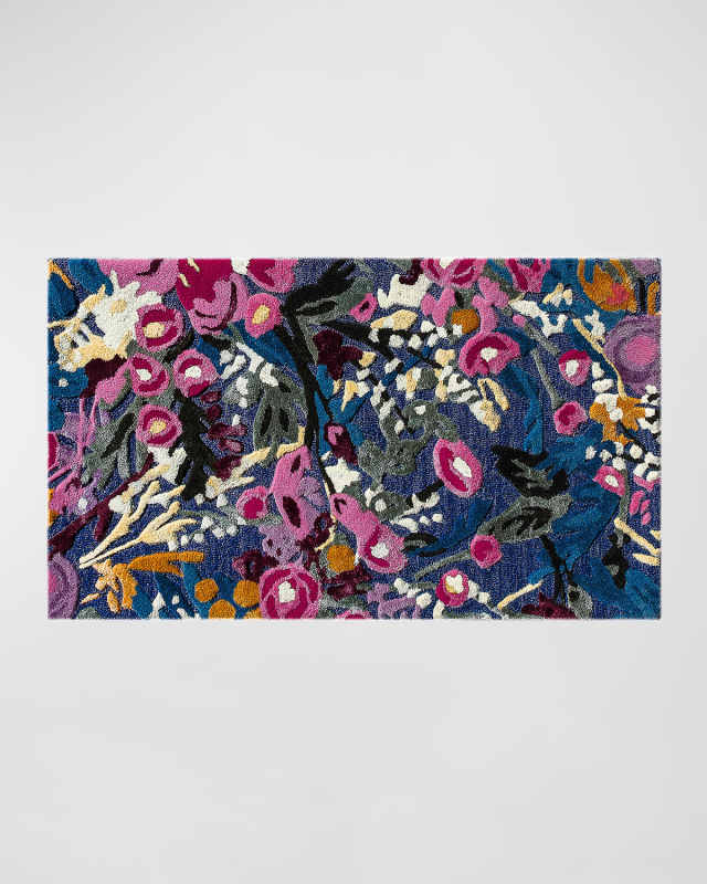 Aurora Floral Royal Rug, 2' x 4'