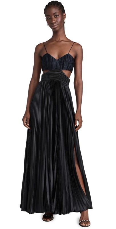 AMUR Elodie Gown Navy/Black